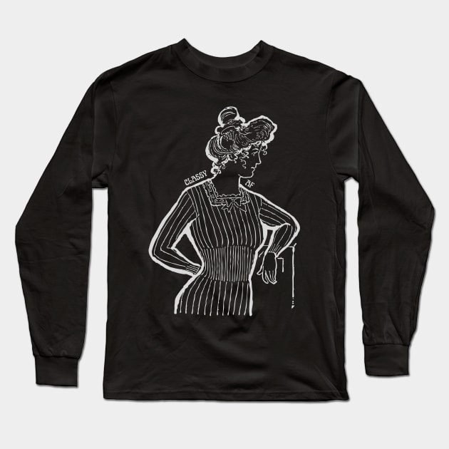 Classy AF Long Sleeve T-Shirt by Amanda Rountree & Friends